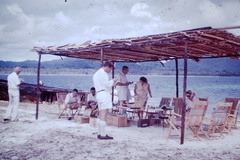1961 July - Mr Burrucklough, Mrs Walton, Butete Island