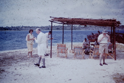 1961 July - Mr Siddons and Mr Cole Picnic Butete Island