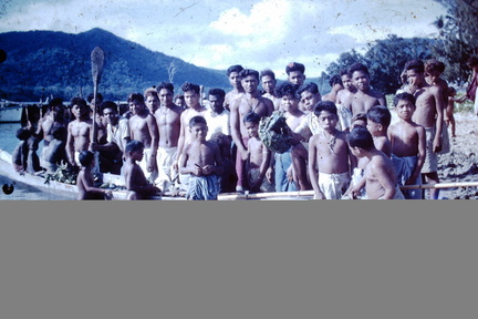 1961 July - Somata canoe with bettlenuts